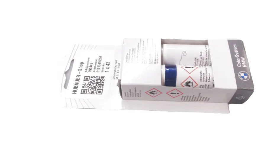 Lakkstift kit 2-komponent BMW Touch Up Montegoblau Met. │ Lakk kode A51 Montego Blue Met. Image 3