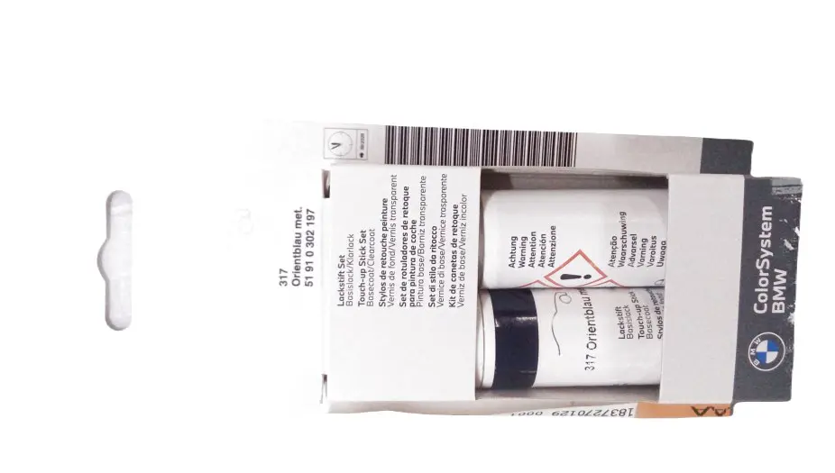 Lakkstift kit 2-komponent BMW Touch Up Orientblau Met.│ Lakk kode 317 Orient Blue Met. – bilde 3