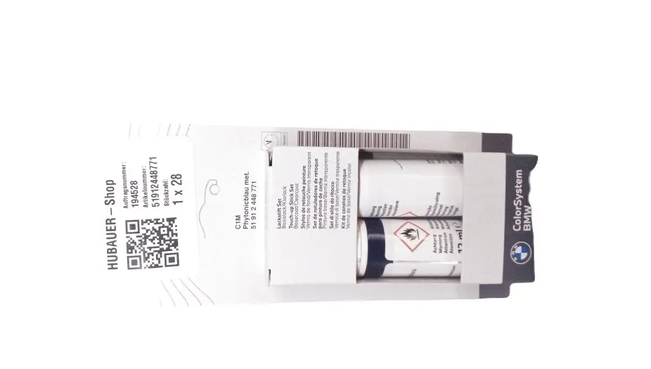 Lakkstift kit 2-komponent BMW Touch Up Phytonicblau Met. │ Lakk kode C1M Phytonic Blue Met. – bilde 3