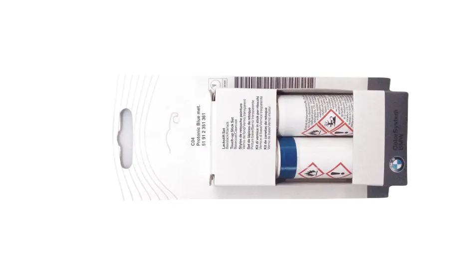 Lakkstift kit 2-komponent BMW Touch Up Protonic Blue Met. │ Lakk kode C04 Protonic Blue Met. Image 3
