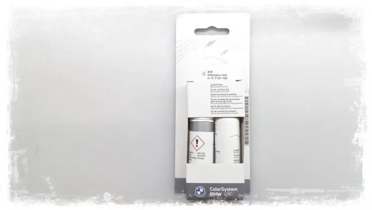 Lakkstift kit 2-komponent BMW Touch Up Silbergrau Met. | Lakk kode A08 Silver Grey Met.