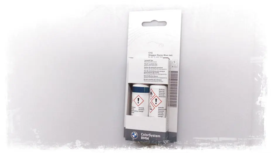 Lakkstift kit 2-komponent BMW Touch Up Snapper Rocks Blue Met. │ Lakk kode C1G Snapper Rocks Blue Met. – bilde 3