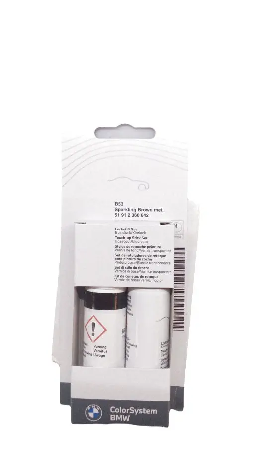 Lakkstift kit 2-komponent BMW Touch Up Sparkling Brown Met.│ Lakk kode B53 Sparkling Brown Met. – bilde 3