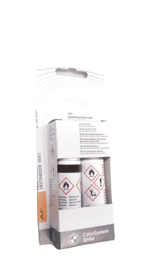 Lakkstift kit 2-komponent BMW Touch Up Sparkling Storm Met.│ Lakk kode C07 Sparkling Storm Met. – bilde 3