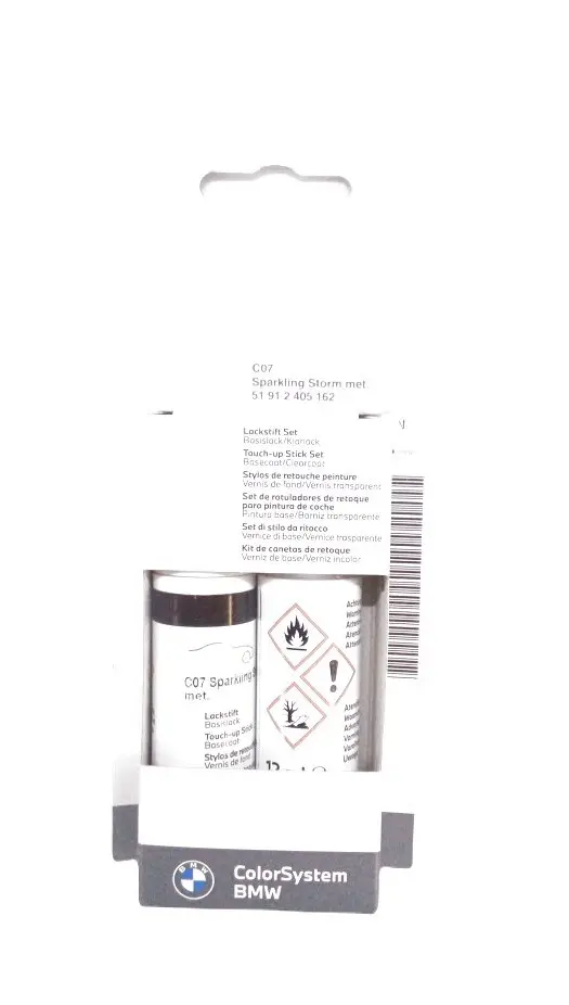 Lakkstift kit 2-komponent BMW Touch Up Sparkling Storm Met.│ Lakk kode C07 Sparkling Storm Met. – bilde 4