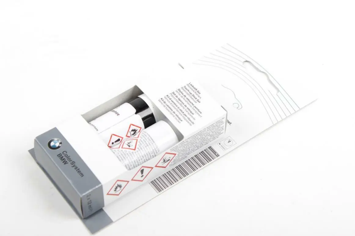 Lakkstift kit 2-komponent BMW Touch Up Zwart Sapphire Met │ Lakk kode 475 Black Sapphire Met. Image 3