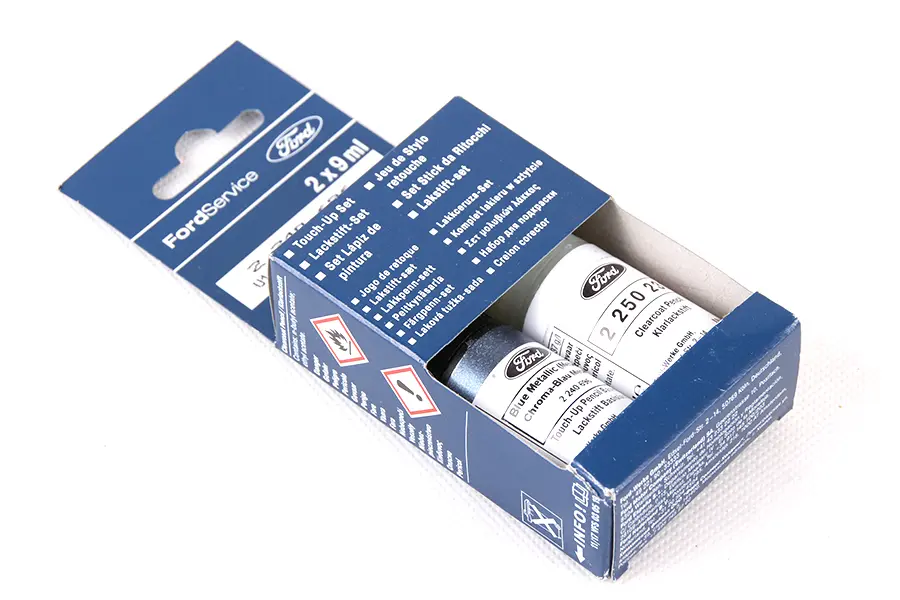 Lakkstift kit 2-komponent Ford Touch Up Blue Ambition Metallic │ Lakk kode 6U7J-19K512-AG55CV – bilde 2