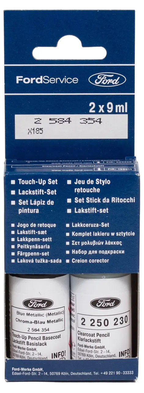 Lakkstift kit 2-komponent Ford Touch Up  Blue Metallic (Chroma blue) │ Lakk kode JCTEWHA Image 1