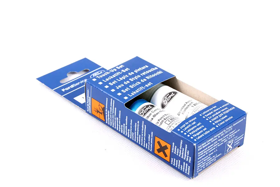 Lakkstift kit 2-komponent Ford Touch Up CANDY BLUE │ Lakk kode