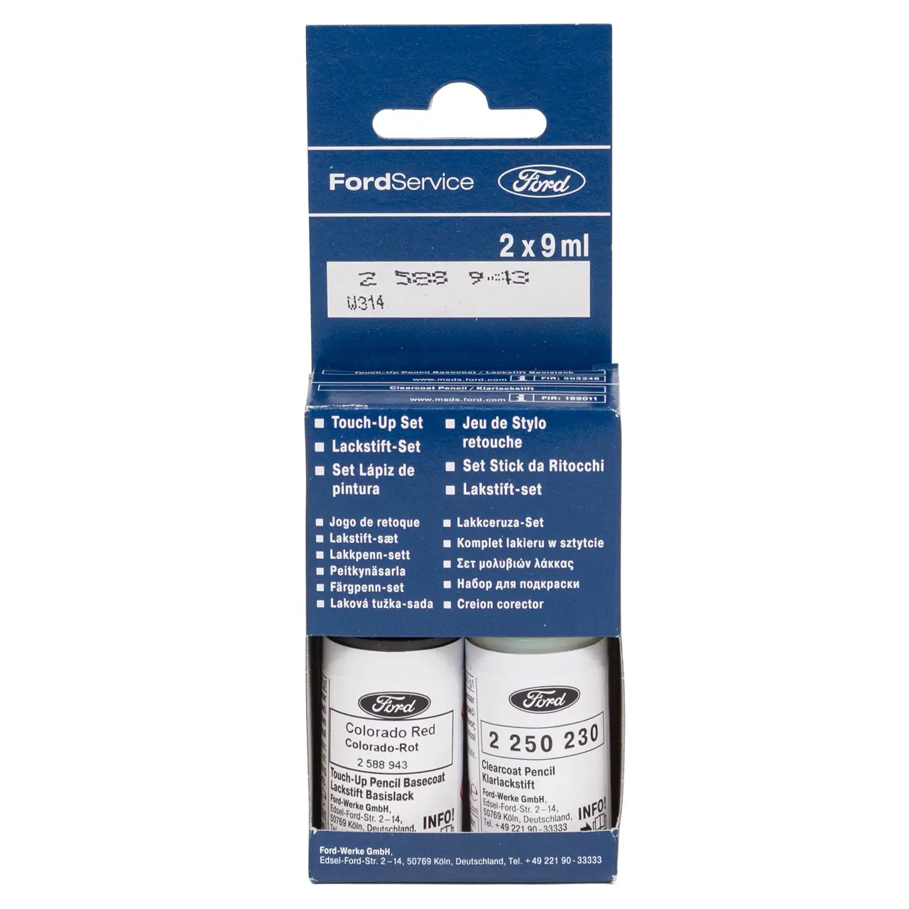 Lakkstift kit 2-komponent Ford Touch Up Colorado Red │ Lakk kode NDTAWWA Image 1