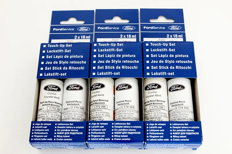 Lakkstift kit 2-komponent Ford Touch Up Crystal White │ Lakk kode Image 1