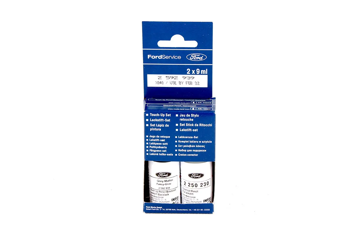Lakkstift kit 2-komponent Ford Touch Up Grey Matter │ Lakk kode
