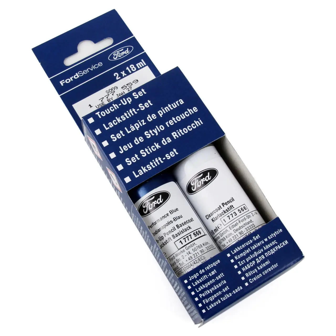 Lakkstift kit 2-komponent Ford Touch Up Performance Blue Metallic │ Lakk kode 3CVCWWA Image 1