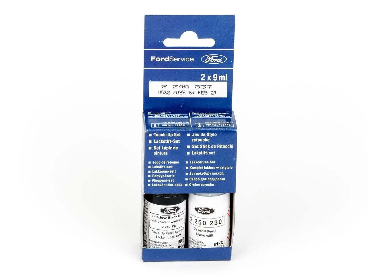 Lakkstift kit 2-komponent Ford Touch Up Shadow Black (Mica) │ Lakk kode G9ZEWHA