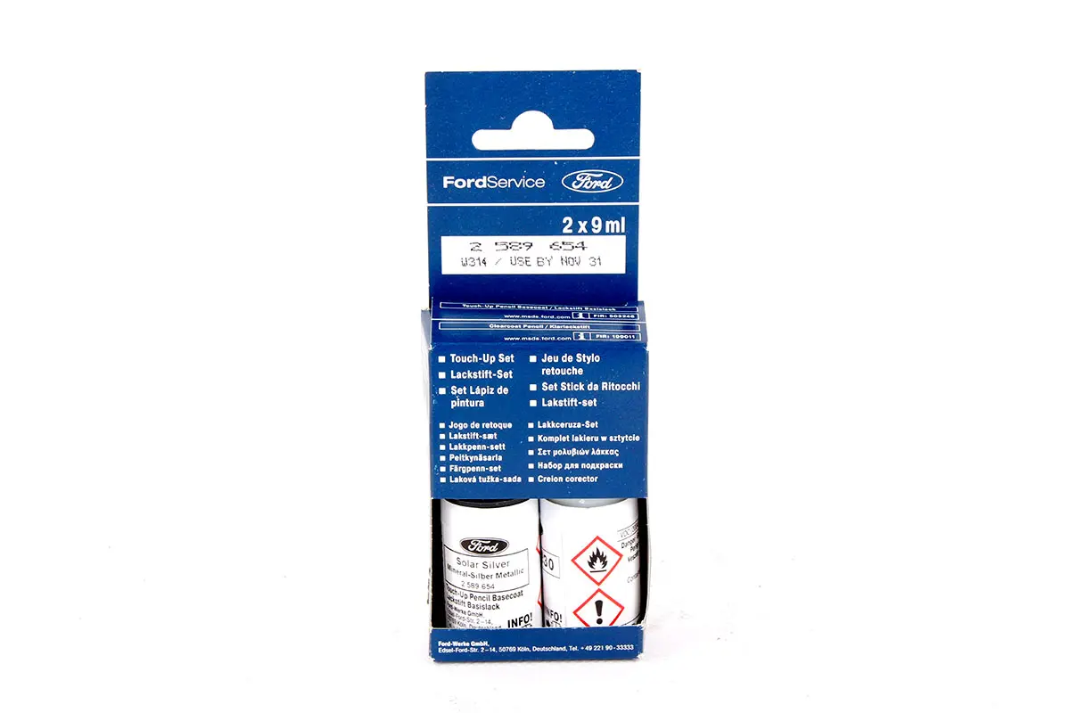 Lakkstift kit 2-komponent Ford Touch Up Solar Silver Metallic │ Lakk kode KBXEWHA Image 1