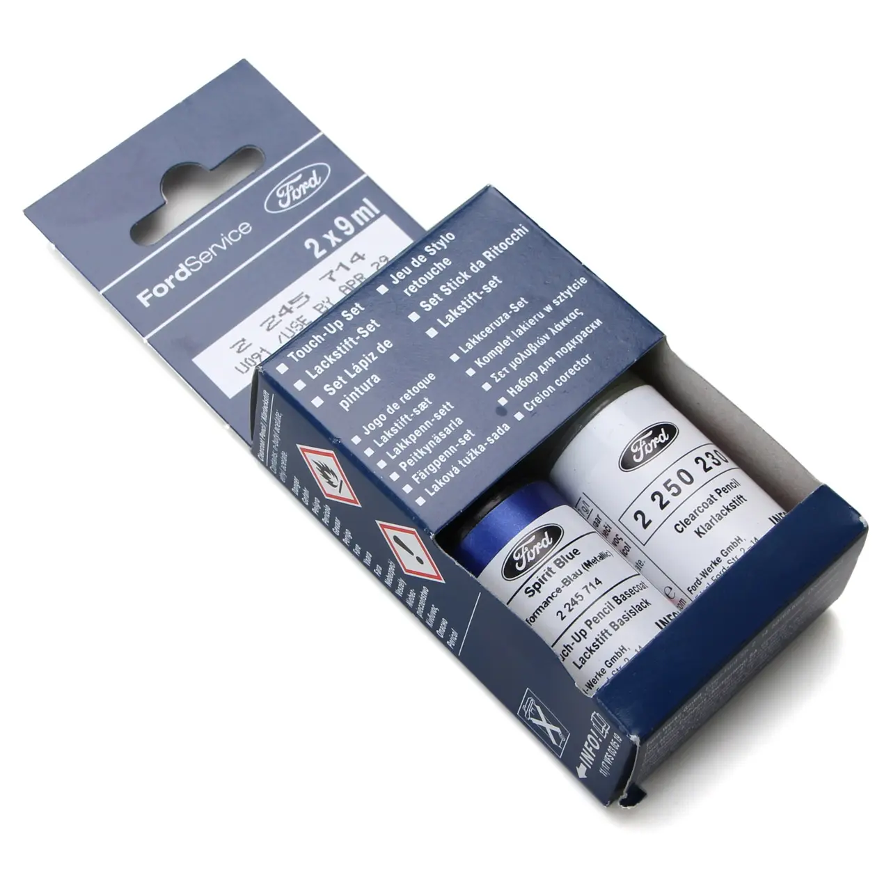 Lakkstift kit 2-komponent Ford Touch Up Spirit Blue │ Lakk kode BCYEWWA