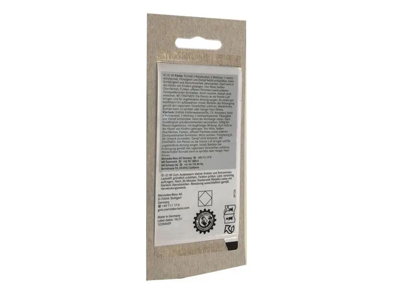 Lakkstift kit 2-komponent Mercedes-Benz Blanc Cristal  | Lakk kode 134 Bergkristall weiss Metallic Image 4