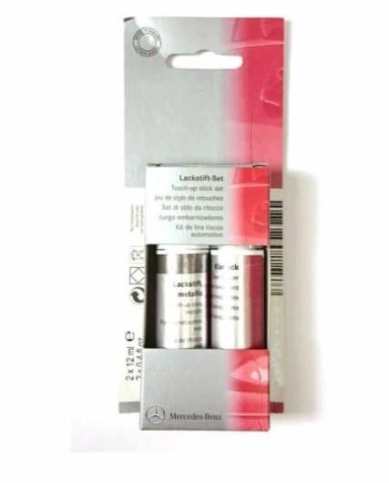 Lakkstift kit 2-komponent Mercedes-Benz Iridiumsilber | Lakk kode 775 / 9775 Iridium Silver Metallic