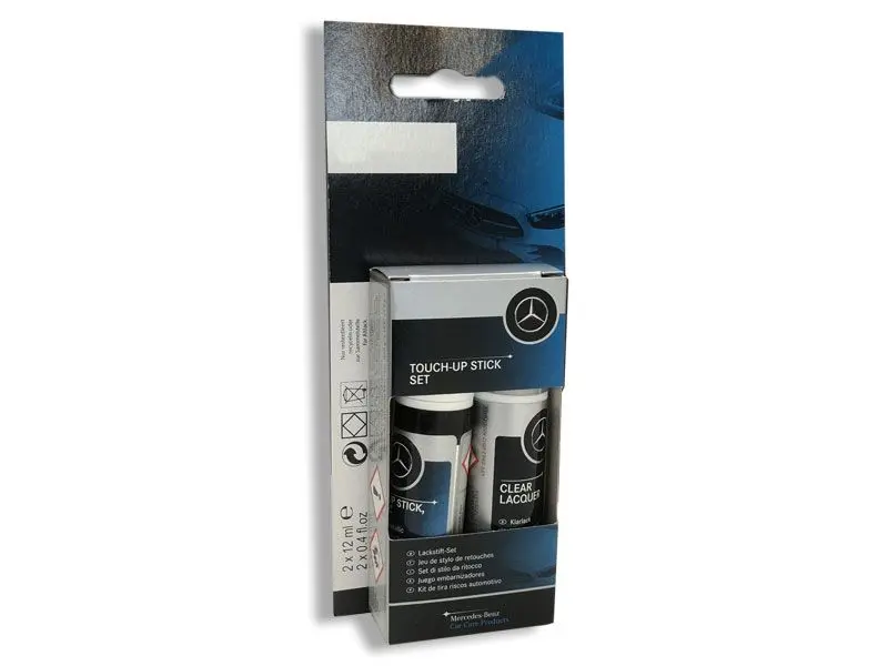 Lakkstift kit 2-komponent Mercedes-Benz Noir Cosmos | Lakk kode 191 Kosmosschwarz Metallic Image 3