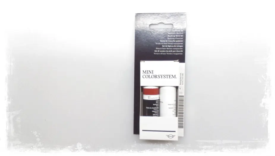 Lakkstift kit 2-komponent MINI Touch Up Blazing Red Met.│ Lakk kode B83 Blazing Red Met. – bilde 4