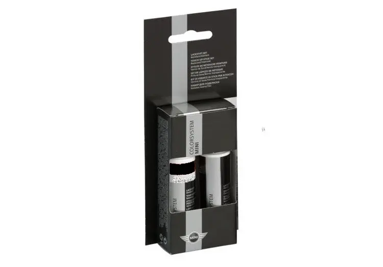 Lakkstift kit 2-komponent MINI Touch Up Matt Black │ Lakk kode A45 Matt Black Image 2