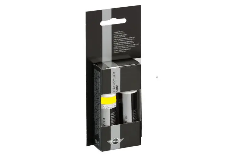 Lakkstift kit 2-komponent MINI Touch Up Solid Gold Met | Lakk kode 859 Solid Gold Met. Image 2