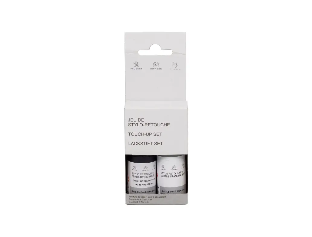Lakkstift kit 2-komponent PSA Stellantis Perlmutt Wiess KWE │ Lakk kode KWE White Pearl Nacre