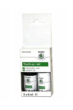 Lakkstift kit 2-komponent Skoda Touch Up Blue Storm Metallic │ Lakk kode 9462 F5Q 8D8D