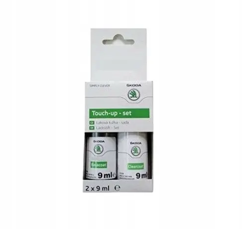 Lakkstift kit 2-komponent Skoda Touch Up Grey Business Metallic │ Lakk kode LF7M Grey Business Metallic