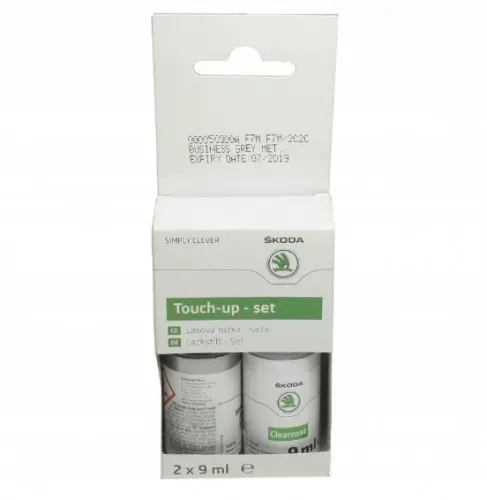Lakkstift kit 2-komponent Skoda Touch Up Grey Business Metallic │ Lakk kode LF7M Grey Business Metallic – bilde 3