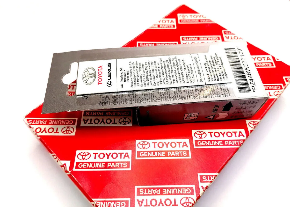 Lakkstift kit 2-komponent Toyota Touch Up White Pearl │ Lakk kode 077 Prem White Pearl Image 3