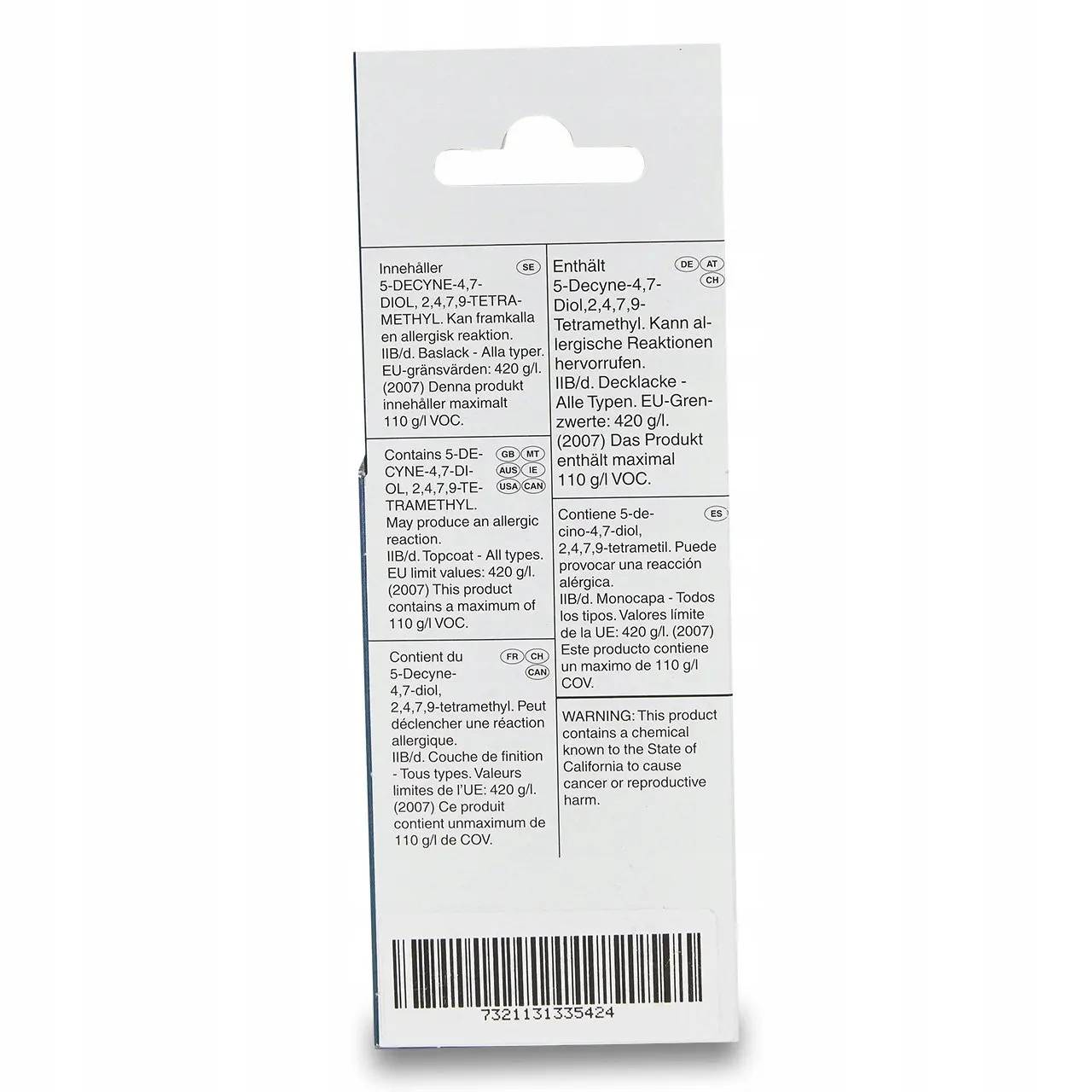 Lakkstift kit 2-komponent Volvo Touch Up Christal White │ Lakk kode 707 Image 3