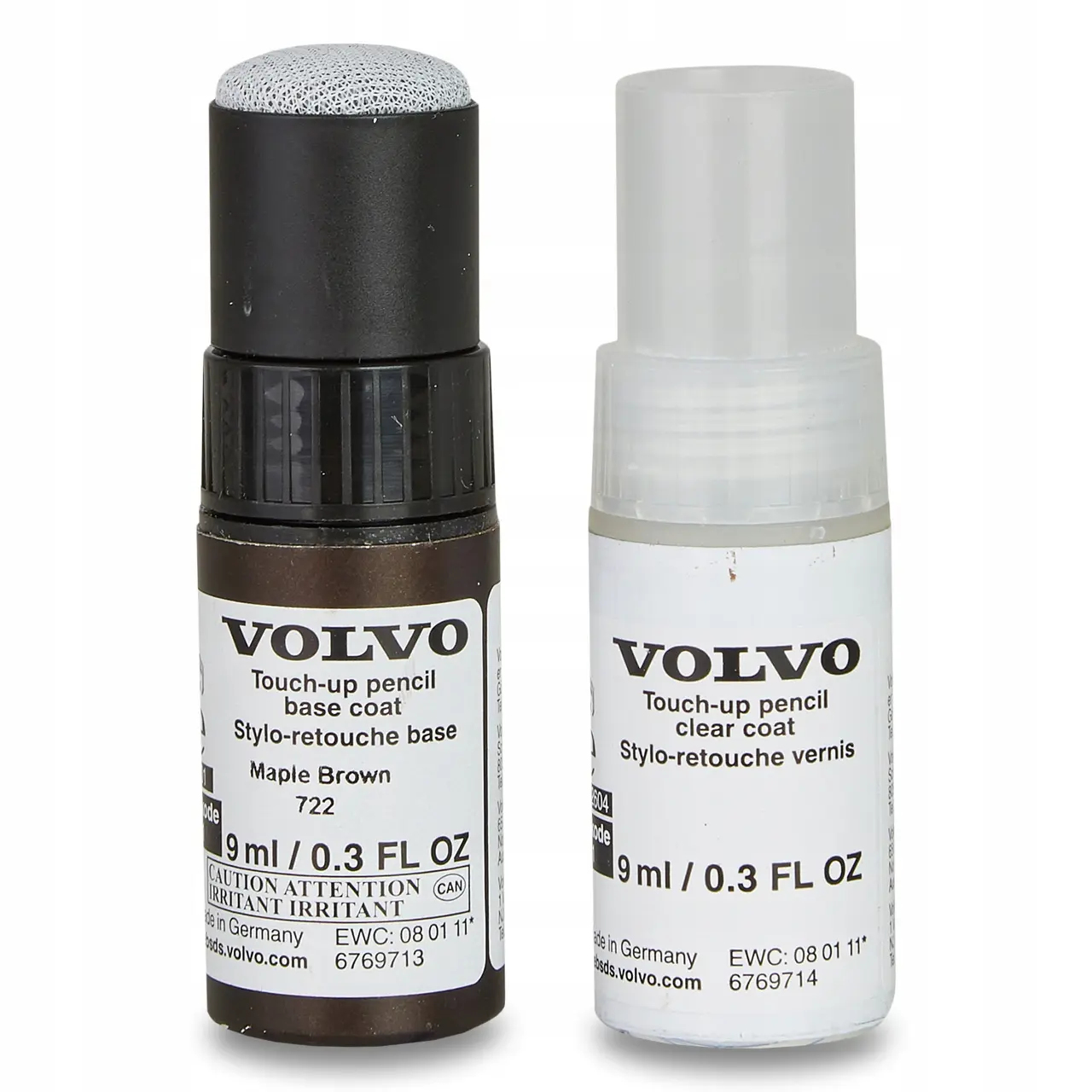 Lakkstift kit 2-komponent Volvo Touch Up Mapple Brown │ Lakk kode 722 – bilde 2