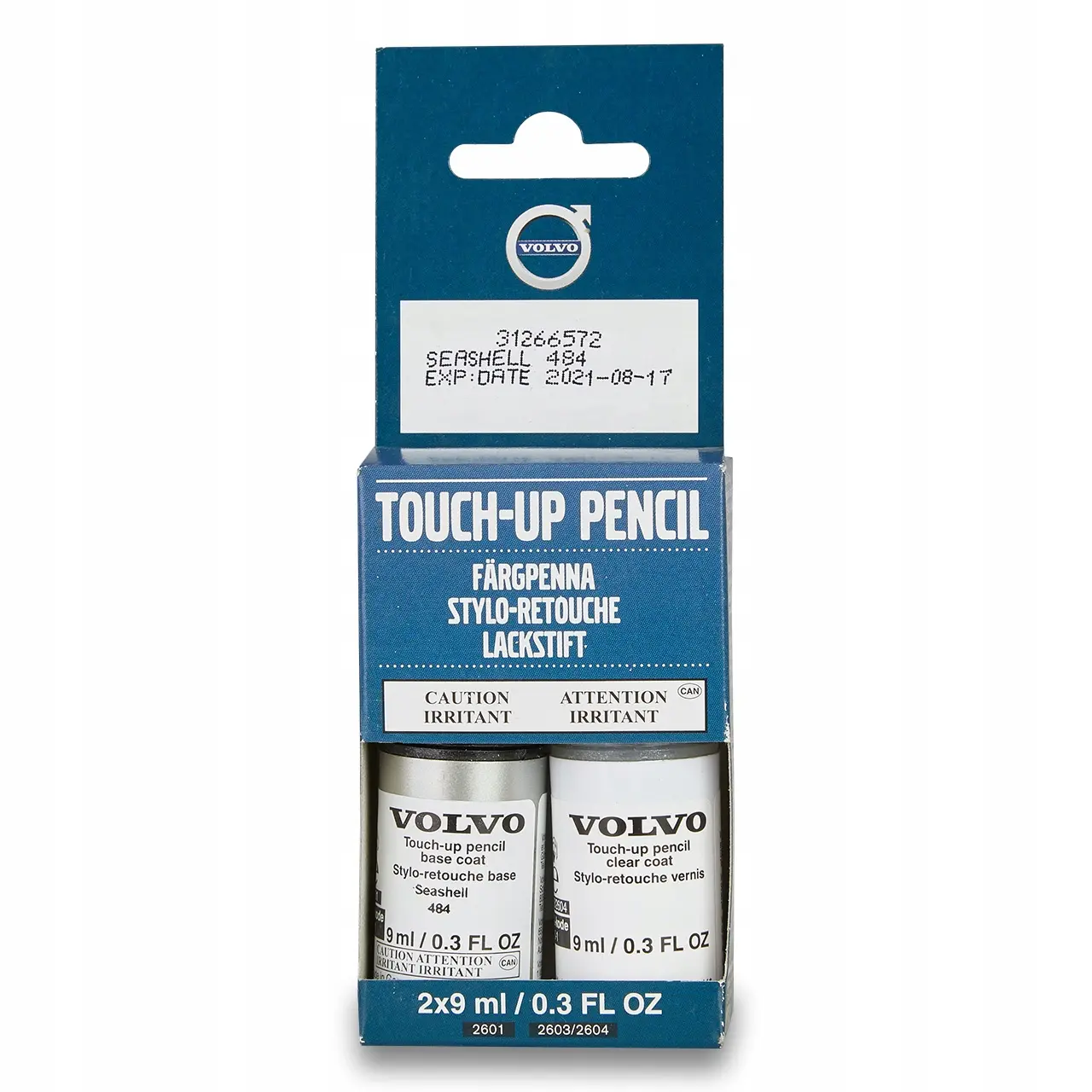 Lakkstift kit 2-komponent Volvo Touch Up Seashell │ Lakk kode 484 Image 1