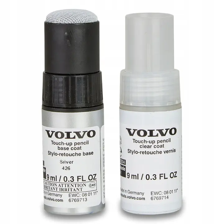 Lakkstift kit 2-komponent Volvo Touch Up Silver │ Lakk kode 426 – bilde 2