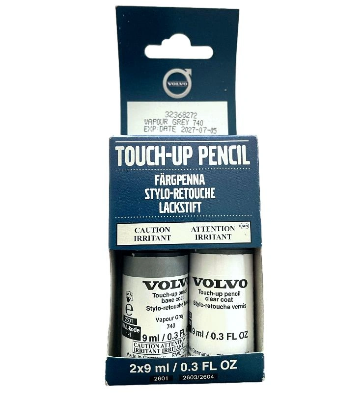 Lakkstift kit 2-komponent Volvo Touch Up Varpour Grey 740 │ Lakk kode 740