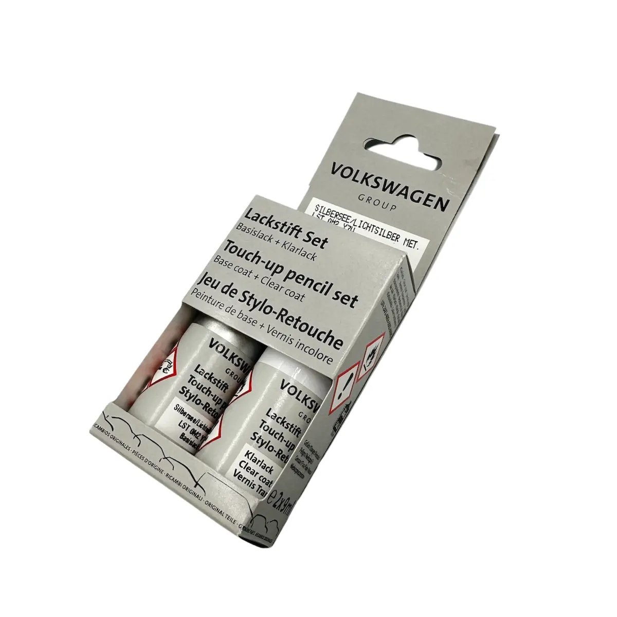 Lakkstift kit 2-komponent VW Touch Up Indium Gray Metallic │ Lakk kode LR7H Image 3