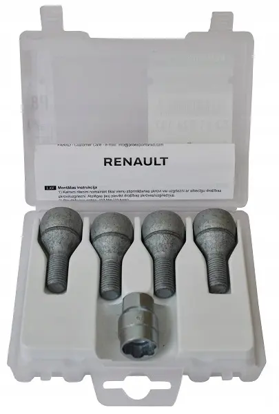 Låsbolter Renault │ Genuine® For aluminiumsfelger – 4 stk – bilde 3