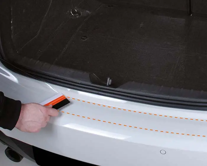 Lastekantbeskyttelse Paint Protection Film Trunk Sill | PPF Beskyttelsesfolie for bakfanger Image 1