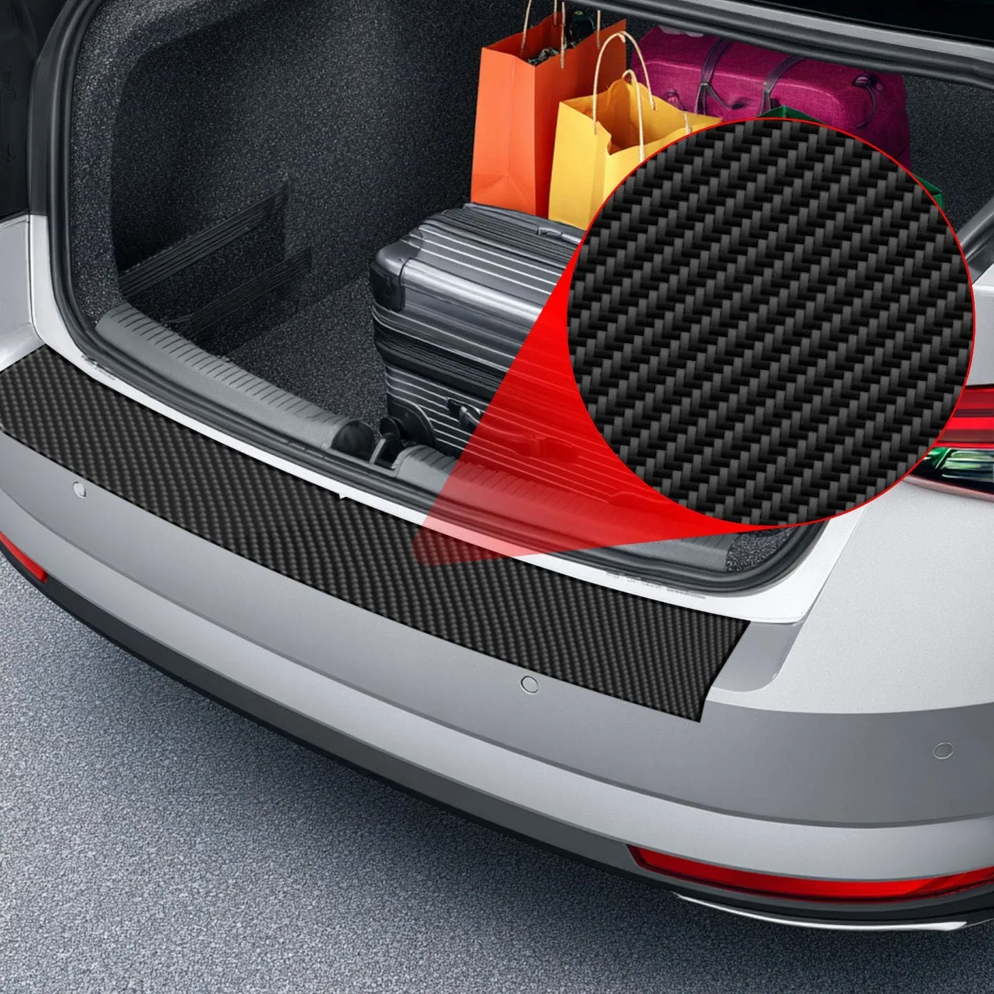 Lastekantbeskytter Volkswagen Golf MK8 Hatchback 2024 - 2026 │ PPF beskyttelsesfolie Karbon Grizz BodyShield Carbon – bilde 2