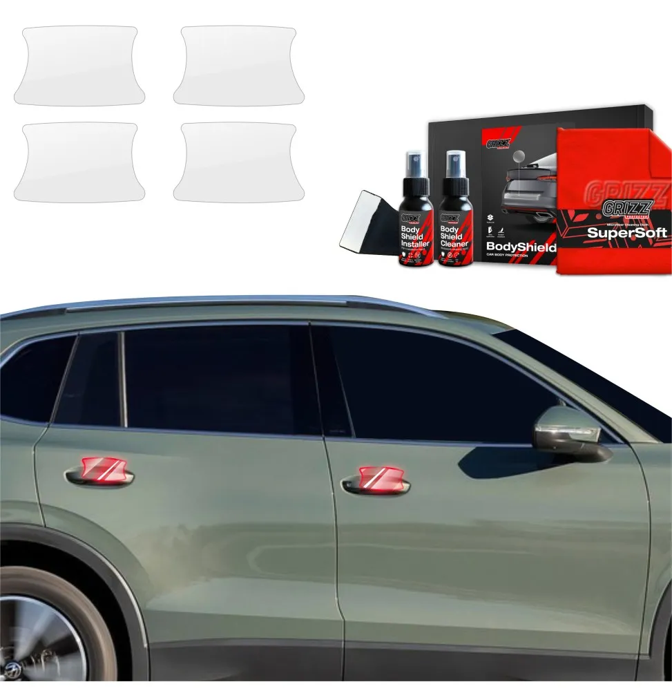 Lastekantbeskytter Volkswagen Tiguan II 2024 - 2026 │ PPF beskyttelsesfolie Gjennomsiktig Grizz BodyShield – bilde 5