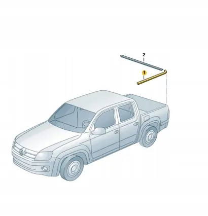 Lasteplan kantbeskyttelse VW Amarok