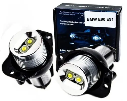 LED Angel Eyes pærer BMW 3 (E90/E91) Pre-facelift 12W 7000K upgrade kit | sett 2 stk. Image 3