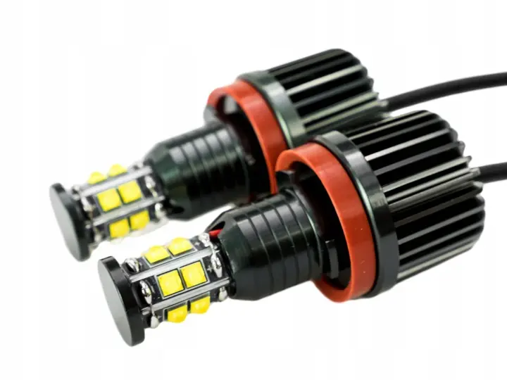 LED Cree Angel Eyes pærer lyspærer BMW 240W 6500K upgrade kit Image 3