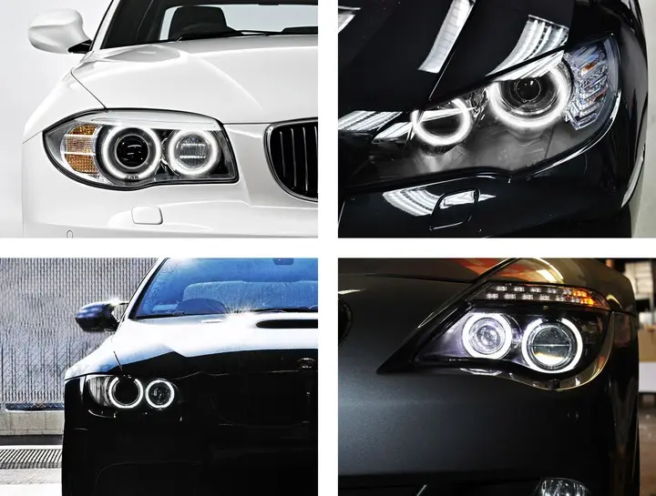 LED Cree Angel Eyes pærer lyspærer BMW 240W 6500K upgrade kit Image 7