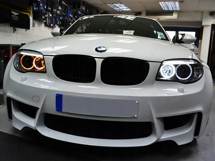 LED Cree Angel Eyes pærer lyspærer BMW 240W 6500K upgrade kit Image 8