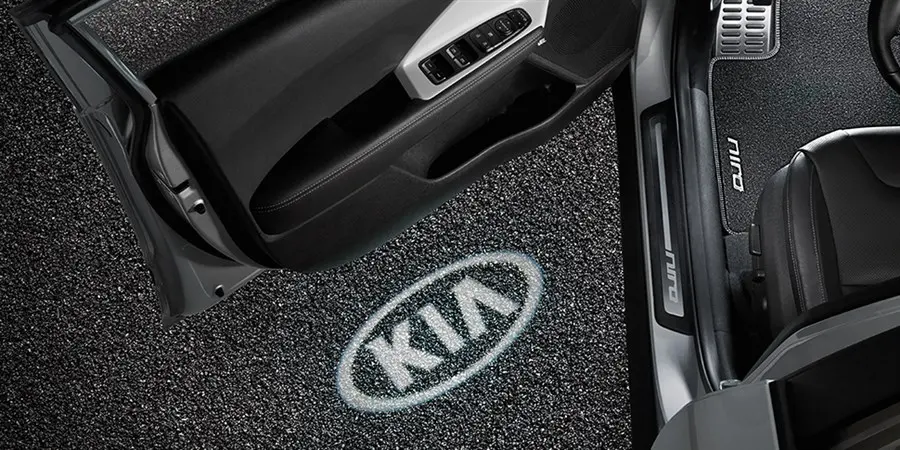 LED dørlys projektor Kia logo White Edition – bilde 2