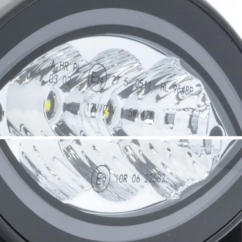 LED fjernlys 7" Combo 80W med parklys │ Ekstralys rund - 9600 Lumen – bilde 3