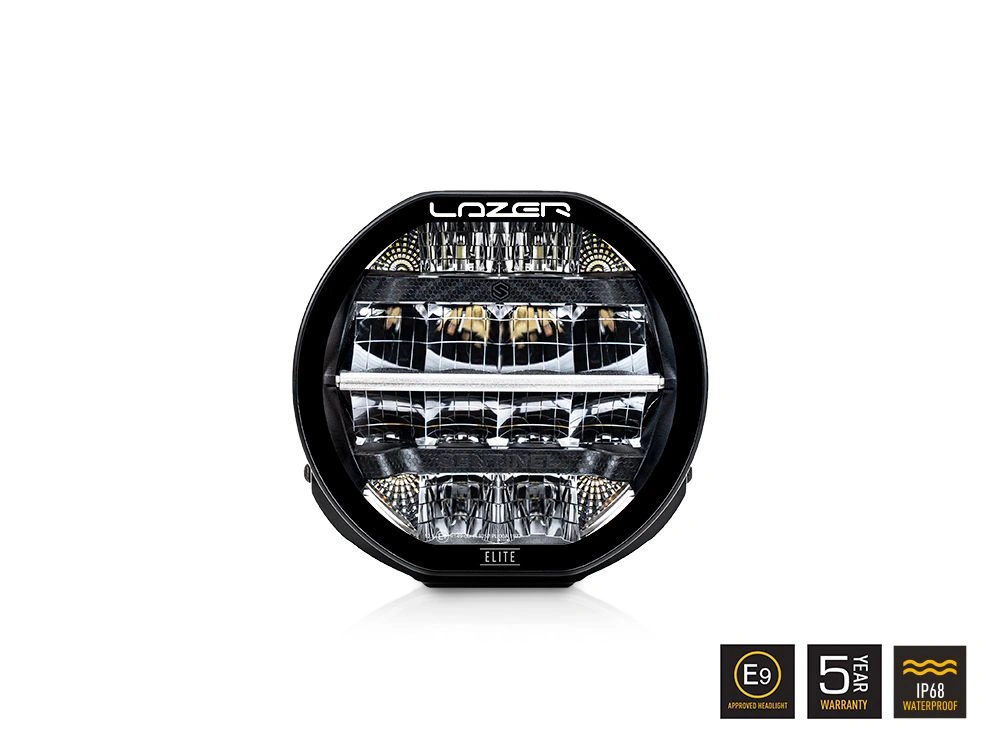 LED fjernlys 7" Lazer Sentinel 7 Elite – 7" LED ekstralys med hvitt/oransje posisjonslys (R112, E-merket) │ Ekstralys rund – bilde 3