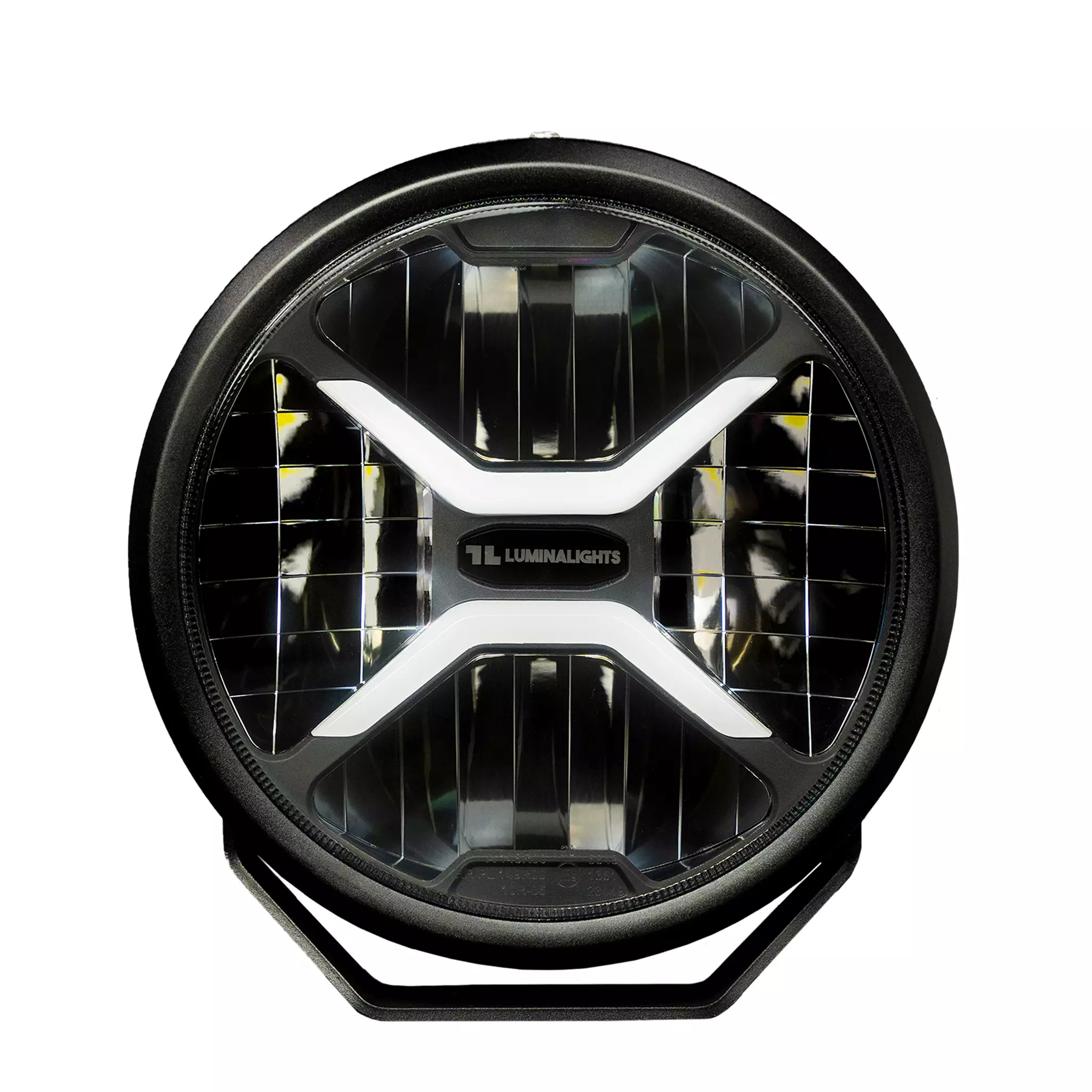 LED fjernlys 7" Luminalights Rebellion 7+ │ Ekstralys rund - 100W White Amber Ekstralys med Parklys E-merket Image 2